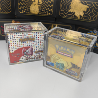 Boîte de protection en acrylique pour booster box TCG avec couvercle magnétique pour POKEMON