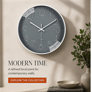 Horloge murale ronde en acrylique de 12 pouces, designs minimalistes colorés pour la <span class=keywords><strong>cuisine</strong></span>, le bureau, l'hôtel, la décoration de chambre moderne, collections - Product Image 2