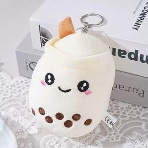 12CM taza de té de la leche colgante muñeco de peluche Boba juguetes llavero niños regalo lindo peluche muñecas al por mayor - Product Image 6