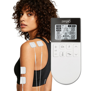 Unidad de <span class=keywords><strong>Fisioterapia</strong></span> TENS Portátil con 80 Modos, Doble Canal, Pantalla LCD, Control Remoto y Cableado, Aprobada por la FDA 510K - Product Image 1