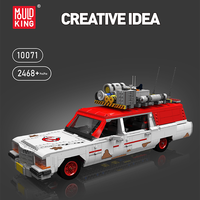 MOULD KING-Mini voiture de luxe, jouet éducatif en plastique, kit de briques, BUS fantômes, bloc de construction pour enfants, DIY, 10071