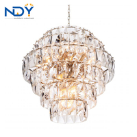 Plafonnier Led suspendu en cristal, design moderne et luxueux, luminaire décoratif d'intérieur, idéal pour une salle à manger