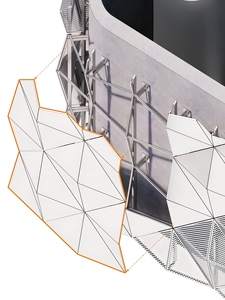 Panneaux décoratifs perforés en aluminium modernes et personnalisés pour hôtels et façades métalliques de bâtiments, panneaux extérieurs découpés au laser - Product Image 4