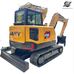 Excavadora de cadenas SANY 55 usada, de segunda mano, marca original japonesa, excavadora de cadenas pequeña de 5.5 toneladas. - Product Image 1