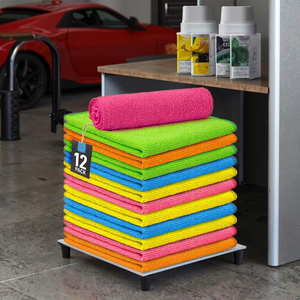 Custom Logo Microfiber Glass Cleaning Cloth