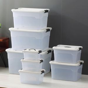 Caja de Almacenamiento Portátil Transparente Extra Grande y Resistente para Ropa y Juguetes, Directo de Fábrica - Product Image 1