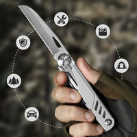 Multifunktionales tragbares Taschenmesser für Outdoor & Survival, klappbare Camping-Schere in Industriequalität, scharfe EDC-Säge