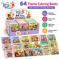 KAIX – Nouveauté : Lot de 64 carnets de coloriage personnalisables à bas prix, modèles adorables pour enfants, idéal pour cadeaux promotionnels et vente au détail