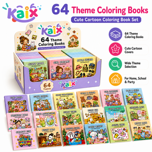 Set di Libri da Colorare Personalizzati KAIX a Basso Prezzo, 64 Stili, Libri da Disegno per Bambini, per Regali Promozionali e Forniture al Dettaglio - Product Image 1