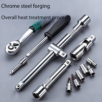 Ensemble d'outils de réparation professionnel de 85 pièces, boîte à outils à trois niveaux, clés hexagonales, clés à douilles, outils à main, acier au chrome-vanadium