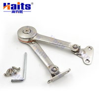 Support de porte d'armoire en alliage de zinc, finition nickel, réglable, pour maintenir la porte ouverte ou fermée, support d'angle pour porte d'armoire
