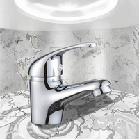 Robinet en laiton moderne à trou unique, beau et abordable, mélangeur d'eau chaude et froide de l'usine avec conception à poignée unique sans contact