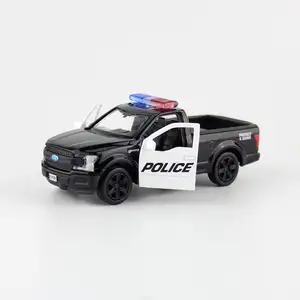 diecast kamyon 1 150 Suppliers-1:36 ölçekli Ford F-150 Pick-up kamyon Model araba alaşım Metal Diecast araç oyuncak geri çekin çocuk hediye için orijinal kutusu