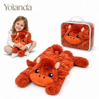 Adorable Peluche Poids Lesté Vache Rouge Réaliste 2026 Nouvelle Collection Personnalisée pour Enfants – Compagnon Apaisant et Jouet de Compagnie
