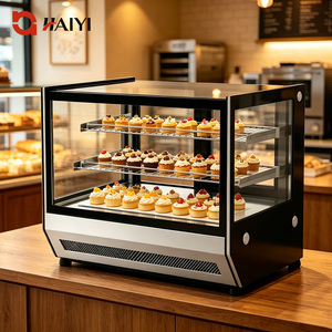 Vitrina Refrigerada Comercial <span class=keywords><strong>de</strong></span> Sobremesa para Pasteles, Mini Refrigerador <span class=keywords><strong>de</strong></span> Mostrador para Panadería y Pastelería - Product Image 2