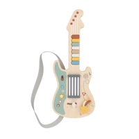 Guitare en bois pour enfants avec chansons rock intégrées, rétroaction lumineuse, expérience de jeu réaliste pour les tout-petits, éveil musical précoce