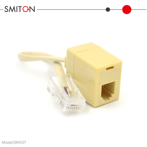 Adaptateur RJ45-RJ9 8P4C-4P4C, adaptateur mural téléphonique, câble d'extension pour <span class=keywords><strong>ligne</strong></span> <span class=keywords><strong>fixe</strong></span> - Product Image 5