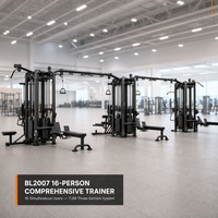 ZOFAN Appareil de musculation multi-stations en acier, équipement commercial d'entraînement complet du corps, crossover à câbles sélectionnables, faible MOQ, OEM