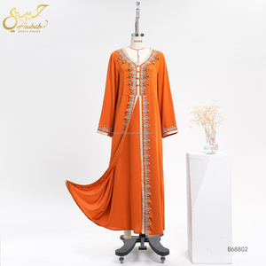 EID Middle East Custom Stones Embroidery <strong>Kaftans</strong> <strong>Dress</strong> Ramadan High End Luxury <strong>Moroccan</strong> Caftan <strong>Dress</strong> <strong>Kaftan</strong> - Product Image 4