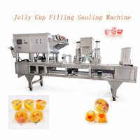 Machine de remplissage et de scellage de gobelets pour jus de fruits, gelée et pudding