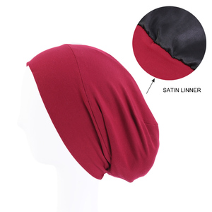 RTS Femmes Satin Doublure <span class=keywords><strong>Chimio</strong></span> Cap Bande Élastique <span class=keywords><strong>Nuit</strong></span> Sommeil Chapeaux Cancer Chimiothérapie <span class=keywords><strong>Chimio</strong></span> Bonnets Cap - Product Image 2