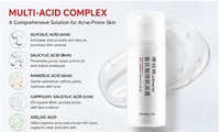 Gel exfoliant professionnel multi-acides pour peaux à tendance acnéique (AHA, BHA, LHA) – Marque privée