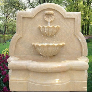 Fuente de jardín de <span class=keywords><strong>cascada</strong></span> de pared con caño de cabeza de león de mármol de piedra natural a la venta - Product Image 3