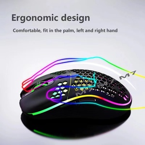 Ergonomic RGB có dây chuột chơi game USB 7200 DPI quang học theo dõi LED Backlit <span class=keywords><strong>mini</strong></span> phong cách cho máy tính xách tay Máy tính để bàn tay phải - Product Image 4