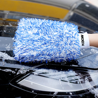 Gant de lavage de voiture en microfibre à poils longs et très doux, personnalisé, pour le nettoyage des vitres et le detailing automobile