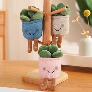 Pendentif en forme de succulente, accessoire de sac, porte-clés, ornement de poupée gâteau, idéal comme cadeau de festival pour filles et garçons - Product Image 2