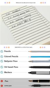 Bloc de notas autoadhesivo con forro, notas adhesivas para organizador, papelería para la escuela y oficina - Product Image 2