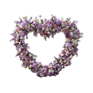Arco a forma di <span class=keywords><strong>cuore</strong></span> rosa bianco personalizzato fatto a mano - Product Image 4