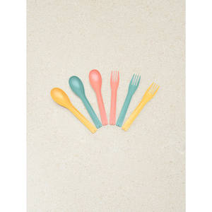 <b>Set</b> of 10 Disposable Forks and Spoons for Weddings Campings Commercial Use-Free Sample <b>Flatware</b> <b>Sets</b> for Eating - Product Image 1