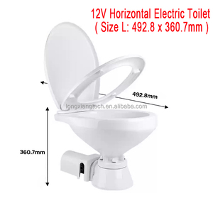 LXRV 12V Pompe à haut débit Macerator Toilette WC <span class=keywords><strong>Cuvette</strong></span> de toilette pour <span class=keywords><strong>camping</strong></span>-car <span class=keywords><strong>camping</strong></span>-car <span class=keywords><strong>camping</strong></span>-car Marine Cuisine Toilette - Product Image 3