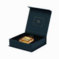 Boîte d'échantillons de parfum de luxe, boîtes rigides, laminage brillant, logo personnalisé imprimé, emballage de produits cosmétiques