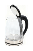 Nouvelle Arrivée Bouilloire Électrique Sans Fil en Verre Borosilicate Transparent Haute Qualité, Maintien au Chaud, Arrêt Automatique, Rotation à 360°, Pour la Maison et la Cuisine