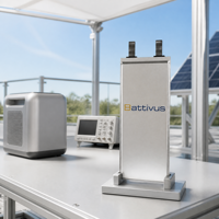 Battivus SA08 3.4V 11.05Ah NMC Pouch Cell 37.57Wh 345Wh/kg 5C Kontinu 8C Pulsa 3C Pengisian 700 Siklus VTOL UAV Daya Tahan Lama
