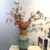 Bouquet de baies décoratives pour la décoration de bureau, de jardin et de la maison, fleurs artificielles en plastique personnalisables, plantes artificielles