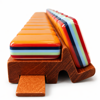 Jeu d'échecs de luxe en acrylique style moderne, tuiles de mahjong américaines, 7 couches, pour le divertissement - Vente chaude