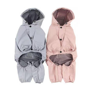 Chaqueta de lluvia para mascotas de diseño humanizado Body-hugging Cingulate Luxury Dog Chubasquero Mono - Product Image 6