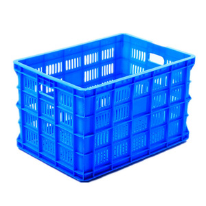 Caisses en plastique Zhiwei 608x423x248mm, bacs de rangement rectangulaires ventilés pour légumes et fruits, livraison express - Product Image 1