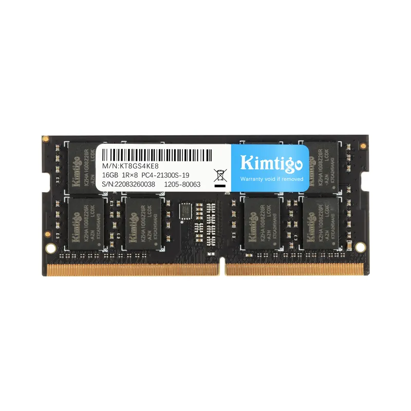 Kimtigo-Memoria Ram para ordenador portátil, accesorio de fácil uso, DDR4, 16GB, 2666, Sodimm, 16GB, 2666mHz