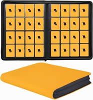 Carpeta de Colección MIO de Cuero PU con 16 Bolsillos para 1024 Tarjetas, Álbum Ecológico Impermeable para Mapas y Juegos