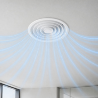 Diffuseur de plafond rond en aluminium filé à haute performance avec noyau amovible pour système de climatisation commercial