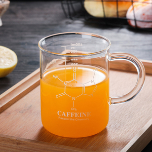 <span class=keywords><strong>Bicchiere</strong></span> graduato in vetro borosilicato soffiato a mano da 450 ml, resistente al calore, tazza per caffè, <span class=keywords><strong>bicchiere</strong></span> per bere latte con manico - Product Image 2