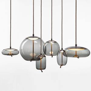 Lámpara colgante creativa restaurante cocina comedor Bar bola de cristal ahumado luces colgantes para comedor - Product Image 6