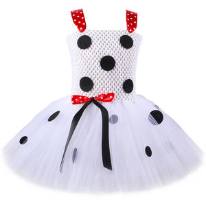 Costume de <span class=keywords><strong>chien</strong></span> <span class=keywords><strong>dalmatien</strong></span>, vache laitière, tutu <span class=keywords><strong>pour</strong></span> bébé fille, avec oreilles, bandeau, nœud papillon, queue <span class=keywords><strong>pour</strong></span> Halloween, cosplay, anniversaire - Product Image 2
