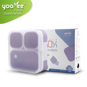 3 डिब्बे प्लास्टिक Bento टिन दोपहर के भोजन के बॉक्स के लिए Bpa मुक्त बच्चों भंडारण बक्से और डिब्बे खाद्य कंटेनर आयत 3-7 दिनों आधुनिक - Product Image 3