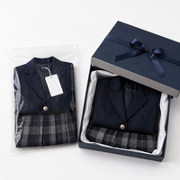 Vêtements pour poupées de 18 pouces faits sur mesure, ensemble blazer et jupe plissée style preppy avec mocassins, tenue scolaire, jouet en peluche miniature pour poupées de 18 pouces