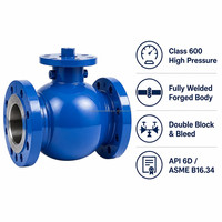 Venta Directa de Fábrica, Válvula de Bola de Acero al Carbono de Alta Presión Clase 600 API 6D, Totalmente Soldada, para Tuberías de Transmisión de Petróleo y Gas
